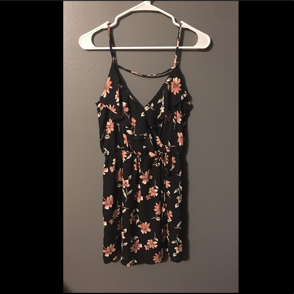 Black and pink dress